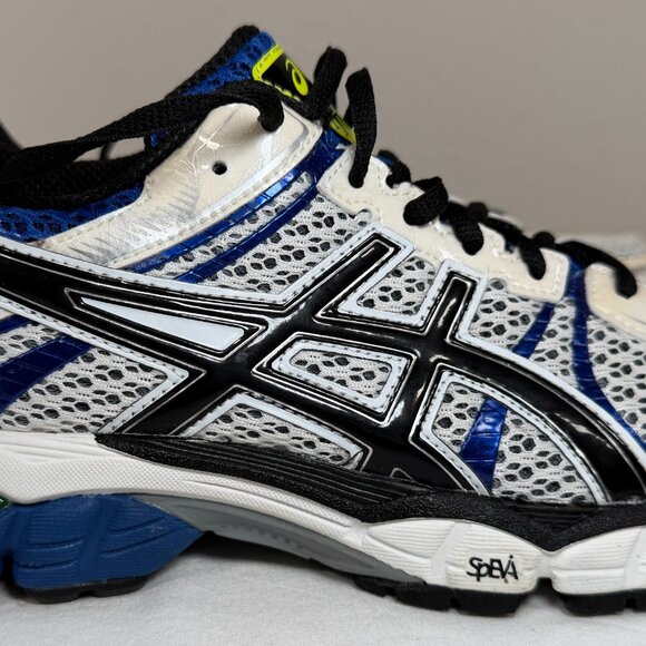 NEW ASICS GEL-Flux Running Shoes White Black Royal Blue Size 9.5 (T3D4N-0190) - Picture 7 of 16